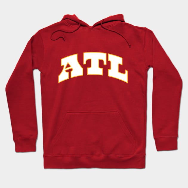 ATL Atlanta Basketball Jersey T-Shirt: Represent Your City with Style! Perfect for Fans & Players Alike Hoodie by CC0hort